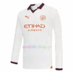 Camiseta Manchester City Segunda Equipación 2023-24 Manga Larga