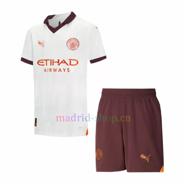 Conjunto de Camiseta Manchester City Segunda Equipación 2023-24 Niño