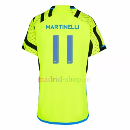 Camiseta Martinelli Arsenal Segunda Equipación 2023-24 Mujer para Copa de Europa