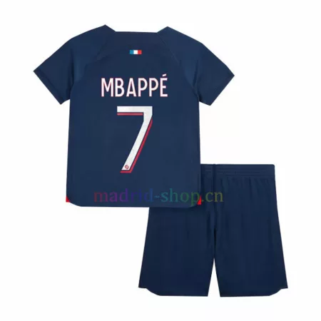 Conjunto de Camiseta Mbappé Paris S-Germain Primera Equipación 2023-24 Niño