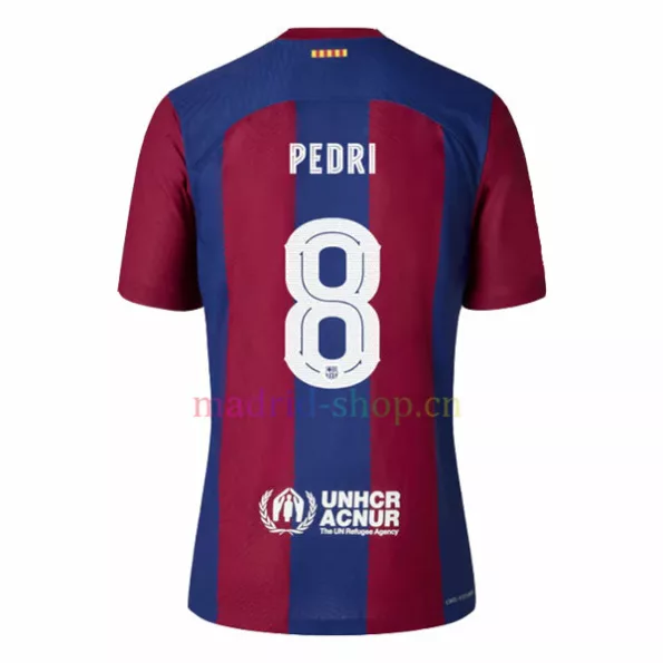 Pedri Barcelona First Kit Shirt 2023-24 UEFA Champions League