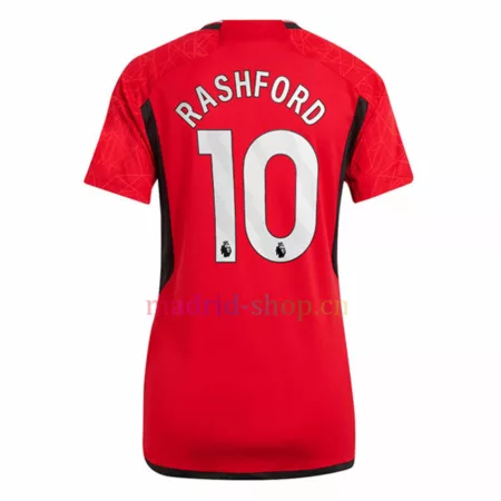 Camiseta Rashford Man United Primera Equipación 2023-24 Mujer