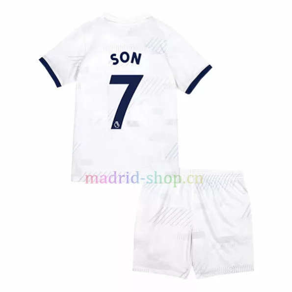 Son 7 Tottenham Home Kit Shirt Set 2023-24 Child