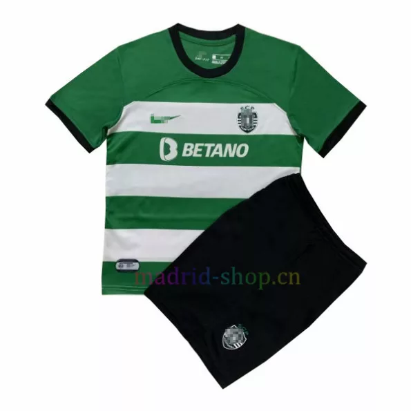 Sporting CP Home Kit Shirt Set 2023 24 Child