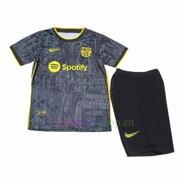 Conjunto de camisetas do Barça 2023/24 Edição Especial Infantil