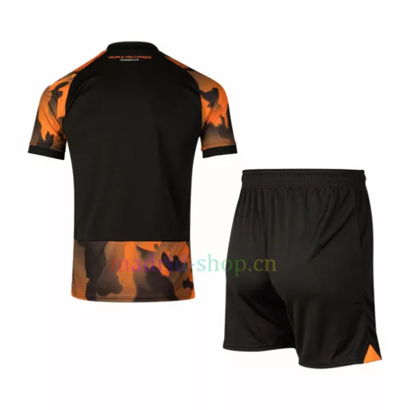 Conjunto de camisetas infantis Marseille Third Kit 2023-24