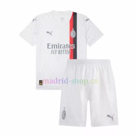 Conjunto de Camiseta Milan Segunda Equipación 2023-24 Niño