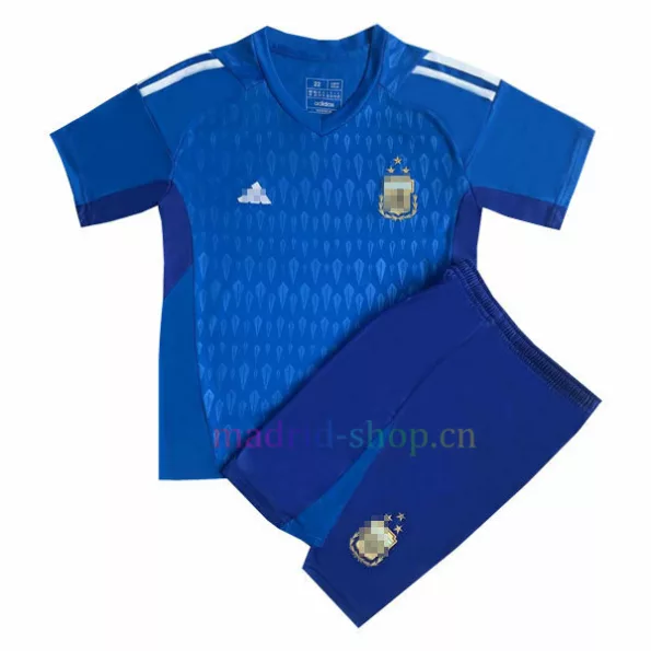 Conjunto de Camiseta Portero de Argentina 3 Estrellas 2023 Niño