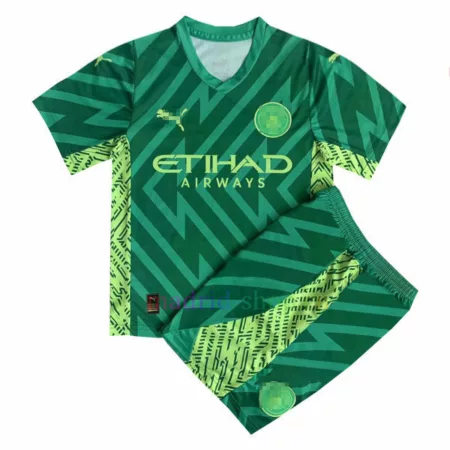 Conjunto de Camiseta Portero Man City 2023-24 Niño