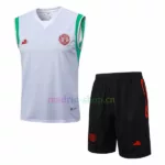 Camiseta de Entrenamiento Manchester United 2023-24 Kit Sin Mangas blanco