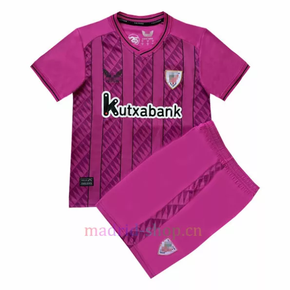 Athletic Bilbao 2023-24 Pink Child Goalkeeper Shirt Set