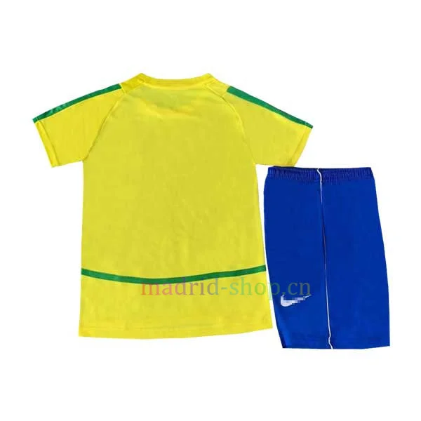 Camiseta Brasil Primera Equipación 2002 Niño-1-