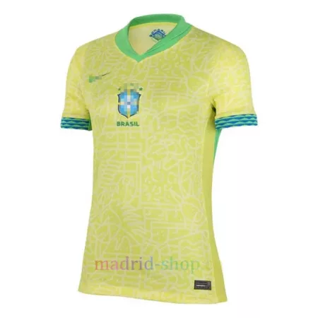 Camiseta Brasil Primera Equipación 2024 Mujer