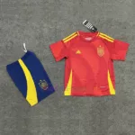 Spain Home Jersey 2024 Euro Child Kit