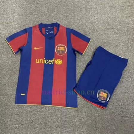 Camiseta Barcelona Primera Equipación 2007-08 Niño