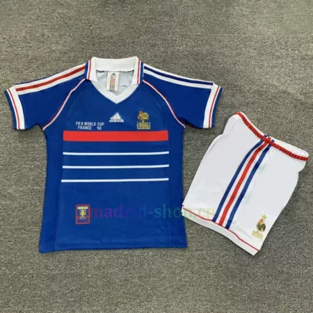 Camiseta Francia Copa Mundial 1998 Primera Equipación Niño
