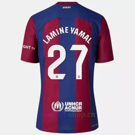 Camiseta Lamine Yamal Barcelona Equipación 2023-24 Versión Jugador