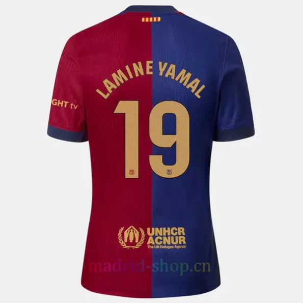 Camiseta Lamine Yamal Barcelona Equipación 202425 Versión Jugador